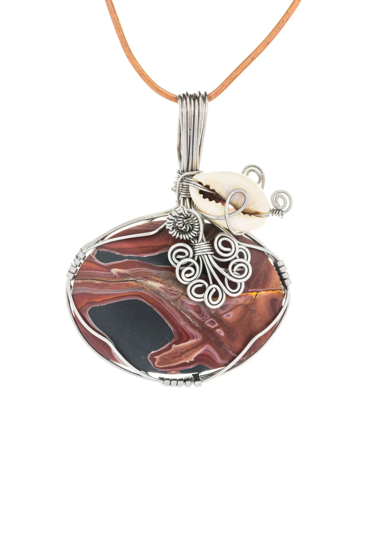 [DI-AC-CT-015] Stone Coast — Colca takana and conch charm